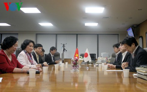 ภารกิจของรองประธานรัฐสภาเหงียนถิกิมเงิน ณ ประเทศญี่ปุ่น